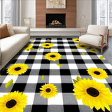 Whimsical Yellow Floral(Black)
