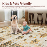 Eclectic Indigo Trellis Accent(Beige)