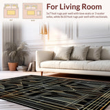 Elegant Gold Abstract Design(Black)