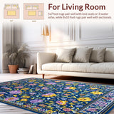 Whimsical Multicolor Petal Arrangement(Blue)