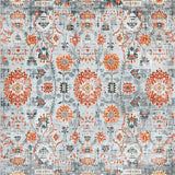 Ultra Soft Area Rug, Non Slip, Stain Resistant, Washable Area Rugs for Living Room, Bedroom, Vibrant Boho Abstract Theme(Gray)