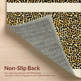 Ultra Soft Area Rug, Non Slip, Stain Resistant, Washable Area Rugs for Living Room, Bedroom, Chic Wildlife Motif Accents(Beige)