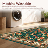 Charming Rustic Floral Tapestry(Green)