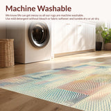 Ultra Soft Area Rug, Non Slip, Stain Resistant, Washable Area Rugs for Living Room, Bedroom, Contemporary Beige Cow Abstract Animal Print Area(Beige)