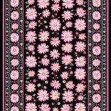Ultra Soft Area Rug, Non Slip, Stain Resistant, Washable Area Rugs for Living Room, Bedroom, Artistic Criss-Cross Floral Layout(Pink)