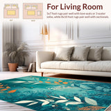 Contemporary Botanical Abstract Aesthetic(Blue)