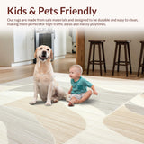 Milano Collection Premium Area With Trendy Geometric Wave Design(Beige)