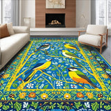 Colorful Avian Botanical Composition(Blue)