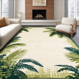 Chic Circular Greenery Motif(Beige)