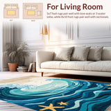 Minimalist Coastal Artistry Approach(Blue)