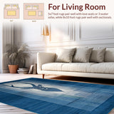 Chic Nature Inspired Geometric Layout(Blue)