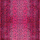 Ultra Soft Area Rug, Non Slip, Stain Resistant, Washable Area Rugs for Living Room, Bedroom, Vibrant Bold Leopard Aesthetic(Pink)