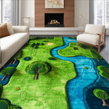 Charming Earthy World Map Design(Green)