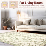 Cozy Hand Hooked Country Motif(Beige)