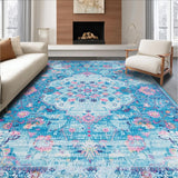 Lively Retro Botanical Composition(Blue)