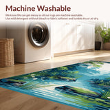 Dreamy Watercolor Pond Visualization(Blue)