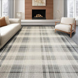 Ultra Soft Area Rug, Non Slip, Stain Resistant, Washable Area Rugs for Living Room, Bedroom, Contemporary Soft Lattice Design(Beige)