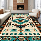 Stylish Warm Toned Geometric Arrangement(Blue)