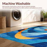 Eclectic Vibrant Abstract Motif(Blue)