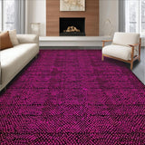 Ultra Soft Area Rug, Non Slip, Stain Resistant, Washable Area Rugs for Living Room, Bedroom, Vibrant Playful Graphic Design(Pink)
