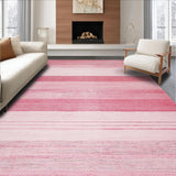 Ultra Soft Area Rug, Non Slip, Stain Resistant, Washable Area Rugs for Living Room, Bedroom, Dusty Rose Modern Minimalist Appeal(Pink)