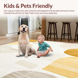 Mid Century Modern Beige and Ivory Ombre(Beige)