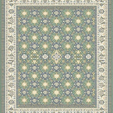 Ultra Soft Area Rug, Non Slip, Stain Resistant, Washable Area Rugs for Living Room, Bedroom, Modern Ivory Symmetrical Theme(Gray)