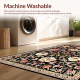 Lively Multicolored Flower(Black)