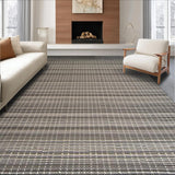 Ultra Soft Area Rug, Non Slip, Stain Resistant, Washable Area Rugs for Living Room, Bedroom, Warm Slate Gray Toned Simplicity(Gray)