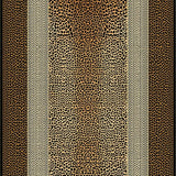 Ultra Soft Area Rug, Non Slip, Stain Resistant, Washable Area Rugs for Living Room, Bedroom, Elegant Wild Print Composition(Brown)