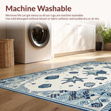 Contemporary Abstract Seaside Lines(White)