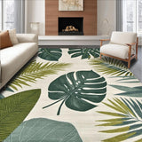 Ultra Soft Area Rug, Non Slip, Stain Resistant, Washable Area Rugs for Living Room, Bedroom, Soft Khaki Nature Pattern(Green)