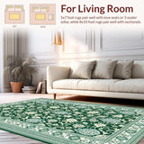 Chic Low Pile Rustic Charm(Green)