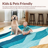 Whimsical Surfboard Motif Floor(Beige)