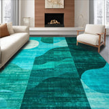 Contemporary Swirling Geometric Motif(Blue)
