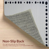 Ultra Soft Area Rug, Non Slip, Stain Resistant, Washable Area Rugs for Living Room, Bedroom, Charming Playful Polka Dot Aesthetic(Gray)