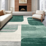 Ultra Soft Area Rug, Non Slip, Stain Resistant, Washable Area Rugs for Living Room, Bedroom, Artistic Modern Distressed Texture(Green)
