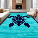 Coastal Blue Abstract Waves(Blue)