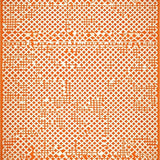 Ultra Soft Area Rug, Non Slip, Stain Resistant, Washable Area Rugs for Living Room, Bedroom, Elegant Minimalist Diamond Motif(Orange)
