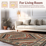Vintage Inspired Symmetrical Motif(Red)
