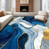 Refined Minimalist Marble Effect(Blue)