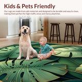 Vibrant Nature Inspired Floor Art(Green)