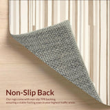 Artisan Striped Area Featuring Linear Bands and Subtle Chevron Motifs(Beige)