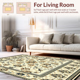 Classic Floral Area(Beige)