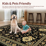 Whimsical Black and Ivory Tiled Design(Black)