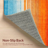 Ultra Soft Area Rug, Non Slip, Stain Resistant, Washable Area Rugs for Living Room, Bedroom, Artistic Transitioning Color Palette(Orange)