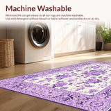 Ultra Soft Area Rug, Non Slip, Stain Resistant, Washable Area Rugs for Living Room, Bedroom, Lavender Galaxy Inspired Pattern(Purple)