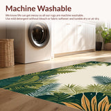 Ultra Soft Area Rug, Non Slip, Stain Resistant, Washable Area Rugs for Living Room, Bedroom, Playful Jungle Animal Motif(Beige)