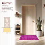 Chic Modern Grid Aesthetic(Pink)