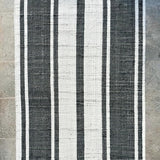 Ultra Soft Area Rug, Non Slip, Stain Resistant, Washable Area Rugs for Living Room, Bedroom, Black and White Striped Rug, Digital Print Design(Black)